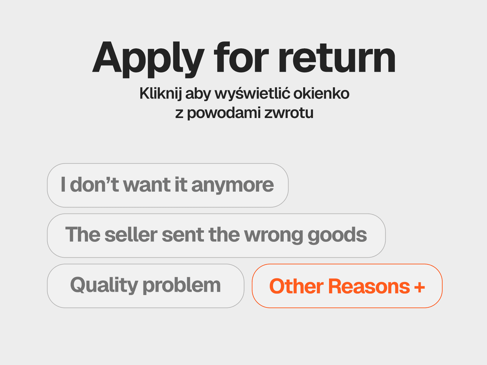 Krok 3 - Wybór powodu