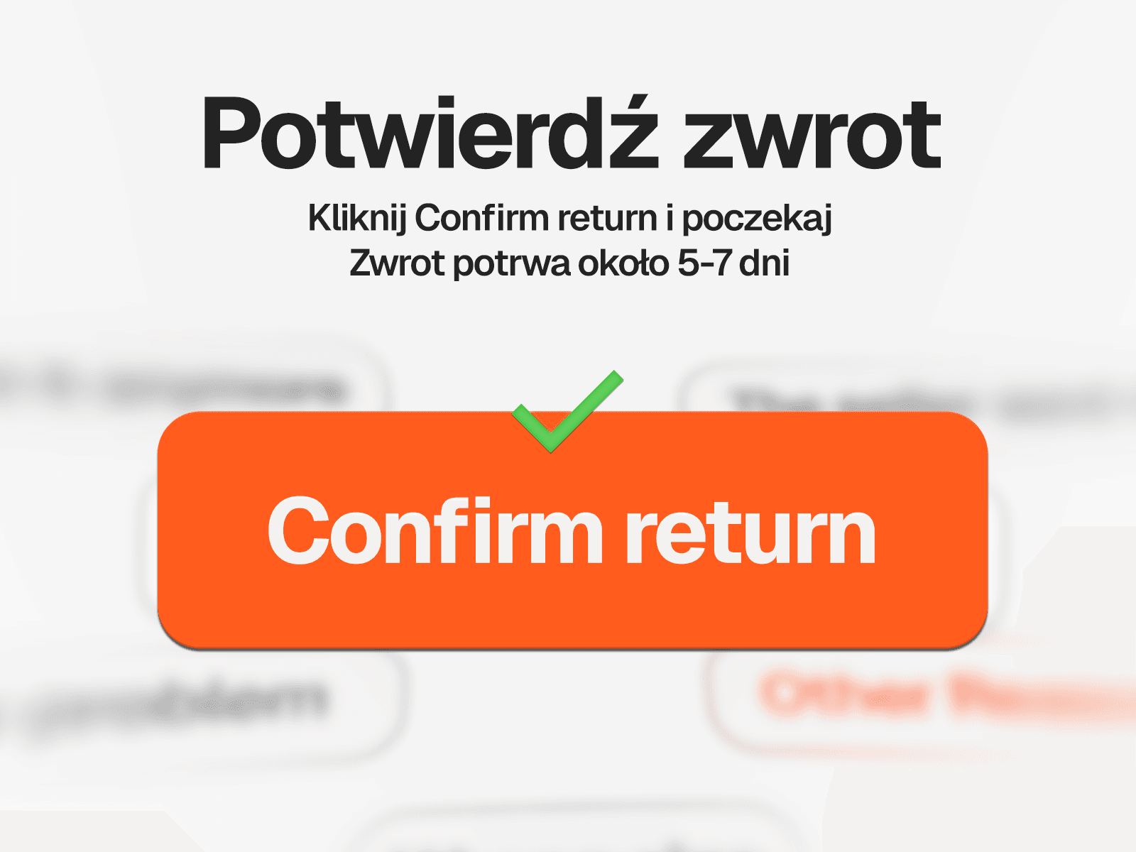 Krok 5 - Confirm return